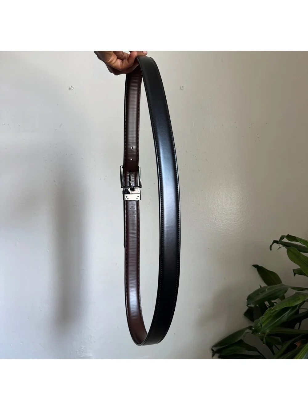 Genuine Dickies Reversible Belt Black Brown 2X 46-48 Big Tall Workwear
